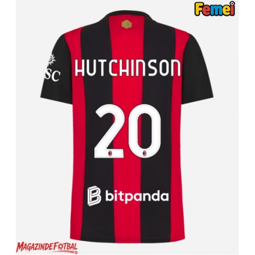 AC Milan Omari Hutchinson #20 Tricou Fotbal Replică 2026-27 Femei Acasa AC Milan Omari Hutchinson #20 Tricou Fotbal Replică 2026-27 Femei Acasa
